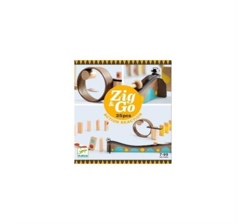 Дерев'яний конструктор DJECO Zig & Go 25 деталей (DJ05642) Дерев'яний конструктор DJECO Zig & Go 25 деталей (DJ05642)