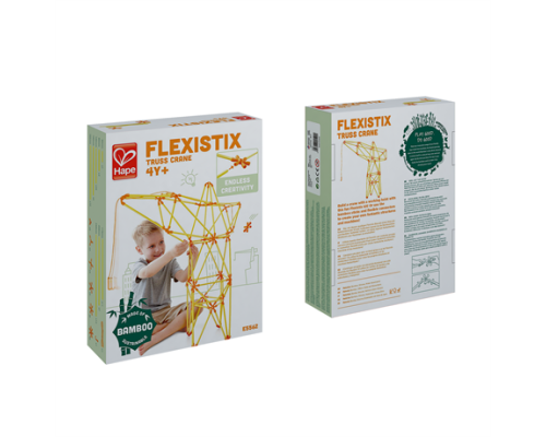 Конструктор Hape Flexistix Кран 94 ел. бамбуковий (E5562)