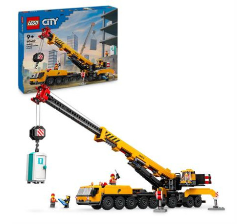 Конструктор LEGO City Жовтий пересувний будівельний кран 1116 ел. (60409) Конструктор LEGO City Жовтий пересувний будівельний кран 1116 ел. (60409)