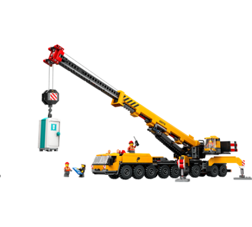 Конструктор LEGO City Жовтий пересувний будівельний кран 1116 ел. (60409) Конструктор LEGO City Жовтий пересувний будівельний кран 1116 ел. (60409)