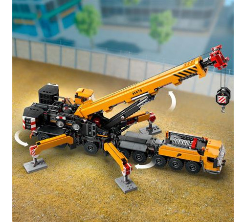 Конструктор LEGO City Жовтий пересувний будівельний кран 1116 ел. (60409) Конструктор LEGO City Жовтий пересувний будівельний кран 1116 ел. (60409)