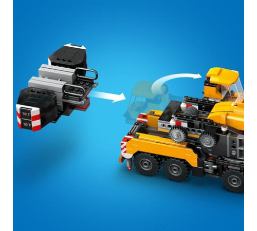 Конструктор LEGO City Жовтий пересувний будівельний кран 1116 ел. (60409) Конструктор LEGO City Жовтий пересувний будівельний кран 1116 ел. (60409)