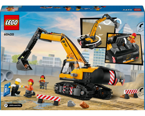 Конструктор LEGO City Жовтий пересувний будівельний кран 1116 ел. (60409)