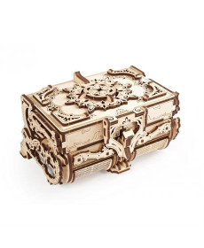 Дерев'яний механічний 3D конструктор Ugears Антикварна шкатулка (70089)