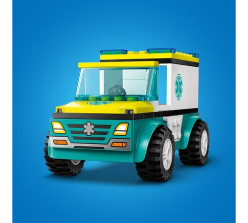Конструктор LEGO City Карета швидкої допомоги й сноубордист 79 ел. (60403) Конструктор LEGO City Карета швидкої допомоги й сноубордист 79 ел. (60403)