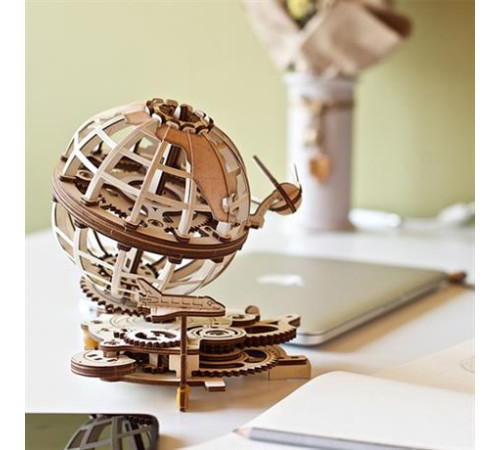 Дерев'яний механічний 3D конструктор Ugears Глобус (70128) Дерев'яний механічний 3D конструктор Ugears Глобус (70128)