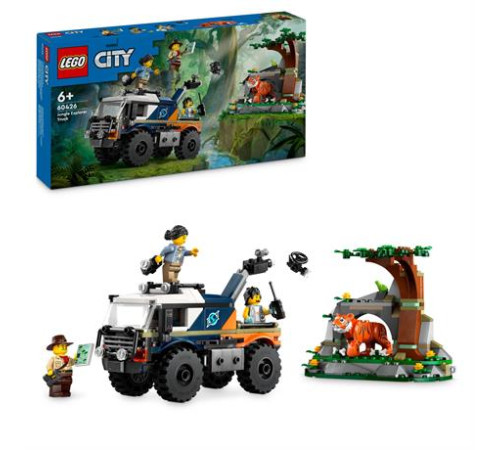 Конструктор LEGO City Позашляховик для дослідження джунглів 314 ел. (60426) Конструктор LEGO City Позашляховик для дослідження джунглів 314 ел. (60426)
