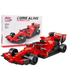 Дитячий конструктор машинка F1 Червона 266 ел.