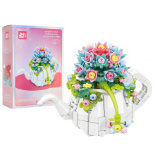 Дитячий конструктор Ramiz 88065A Квіти у чайнику 255 ел, різнокольоровий