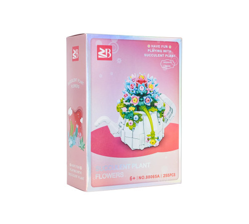 Дитячий конструктор Ramiz 88065A Квіти у чайнику 255 ел, різнокольоровий