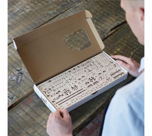Дерев'яний механічний 3D конструктор Ugears Науково-дослідне судно (70135) Дерев'яний механічний 3D конструктор Ugears Науково-дослідне судно (70135)