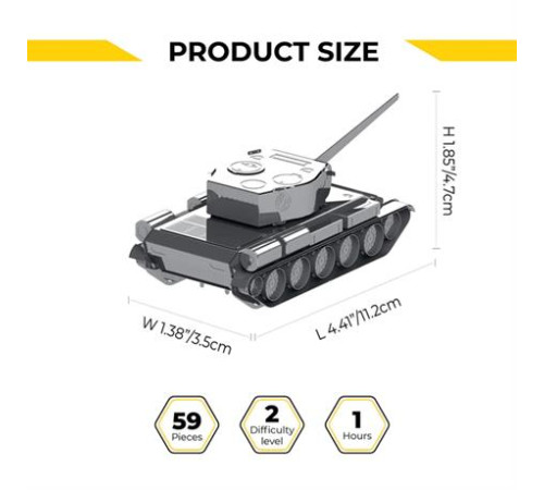 Колекційна модель-конструктор Metal Time Танк T-44 (MT072) Колекційна модель-конструктор Metal Time Танк T-44 (MT072)