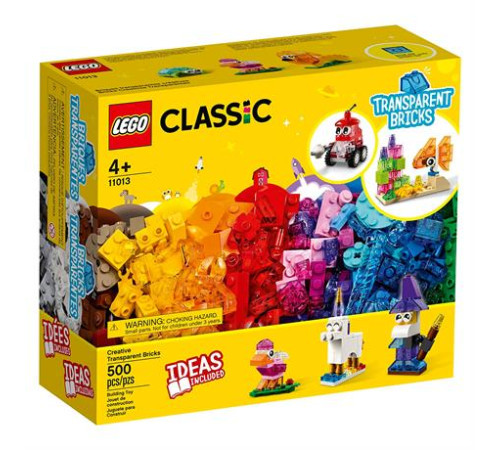 Конструктор LEGO Classic Прозорі кубики для творчості 500 ел. (11013)