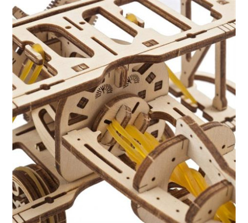 Дерев'яний механічний 3D конструктор Ugears Мінібіплан (70159) Дерев'яний механічний 3D конструктор Ugears Мінібіплан (70159)