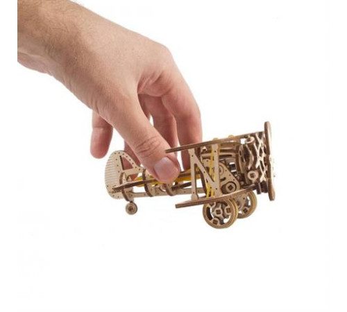 Дерев'яний механічний 3D конструктор Ugears Мінібіплан (70159) Дерев'яний механічний 3D конструктор Ugears Мінібіплан (70159)