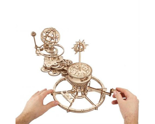 Дерев'яний механічний 3D конструктор Ugears Механічний Телурій (70167)