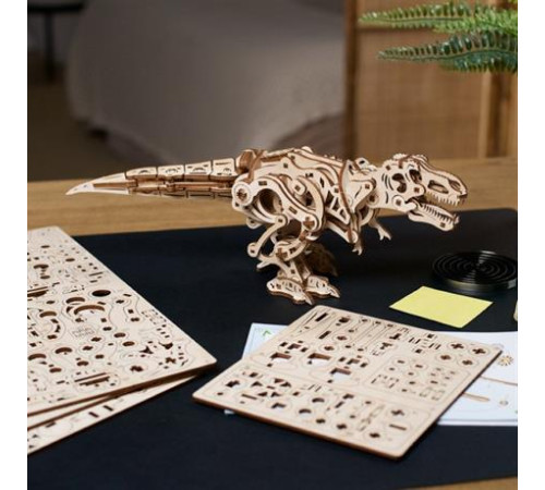 Дерев'яний механічний 3D конструктор Ugears Тиранозавр (70203) Дерев'яний механічний 3D конструктор Ugears Тиранозавр (70203)