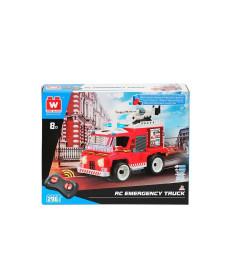 Дитячий конструктор Alpha Рятувальна машина на дистанційному керуванні 296 ел, червоно-біла