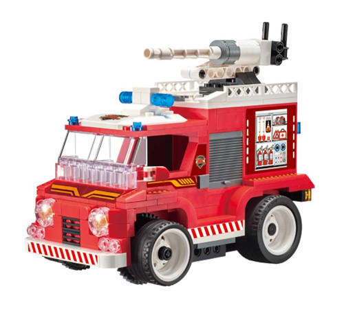 Дитячий конструктор Alpha Рятувальна машина на дистанційному керуванні 296 ел, червоно-біла