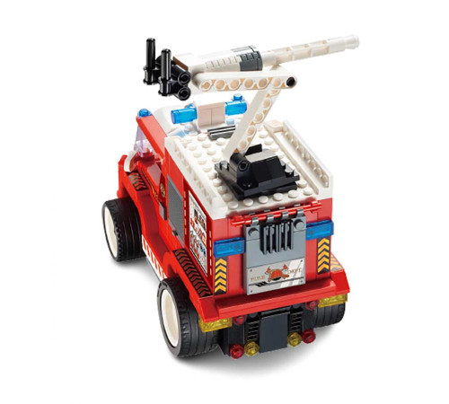 Дитячий конструктор Alpha Рятувальна машина на дистанційному керуванні 296 ел, червоно-біла