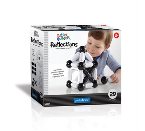 Магнітний конструктор Guidecraft Better Builders Reflections, 29 ел. (G8307) Магнітний конструктор Guidecraft Better Builders Reflections, 29 ел. (G8307)
