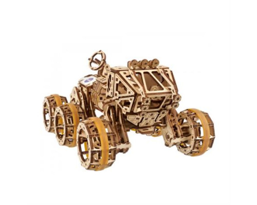 Дерев'яний механічний 3D конструктор Ugears Пілотований марсохід (70206)