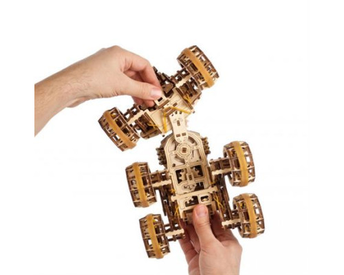 Дерев'яний механічний 3D конструктор Ugears Пілотований марсохід (70206)