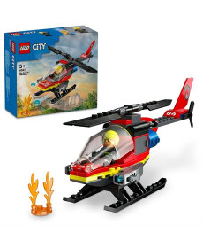 Конструктор LEGO City Пожежний рятувальний гелікоптер 85 деталей (60411)