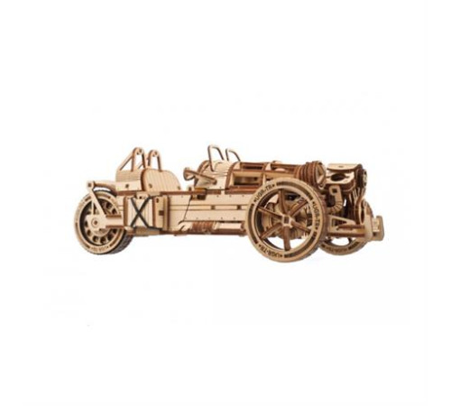 Дерев'яний механічний 3D конструктор Ugears Трицикл UGR-S (70216) Дерев'яний механічний 3D конструктор Ugears Трицикл UGR-S (70216)