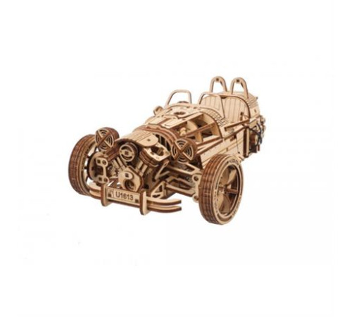 Дерев'яний механічний 3D конструктор Ugears Трицикл UGR-S (70216) Дерев'яний механічний 3D конструктор Ugears Трицикл UGR-S (70216)