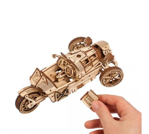 Дерев'яний механічний 3D конструктор Ugears Трицикл UGR-S (70216) Дерев'яний механічний 3D конструктор Ugears Трицикл UGR-S (70216)
