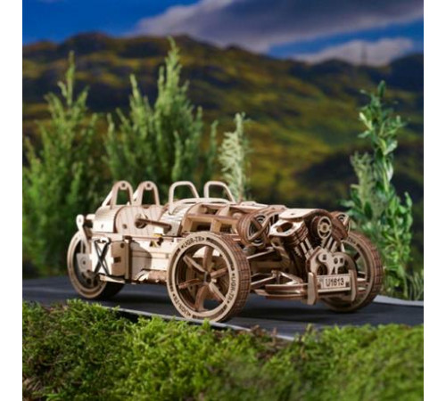Дерев'яний механічний 3D конструктор Ugears Трицикл UGR-S (70216) Дерев'яний механічний 3D конструктор Ugears Трицикл UGR-S (70216)