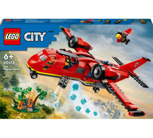 Конструктор LEGO City Пожежний рятувальний літак 478 деталей (60413)