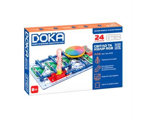 Електронний конструктор Doka Світло та колір RGB (D70700)