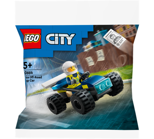 Конструктор LEGO City Поліцейський багі для бездоріжжя 35 деталей (30664)