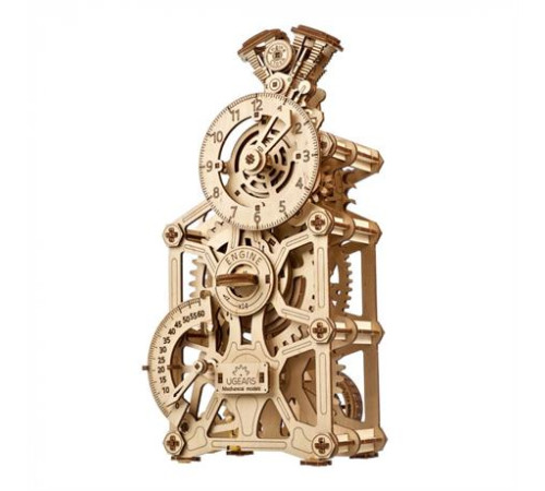 Дерев'яний механічний 3D конструктор Ugears Годинник двигун (70217) Дерев'яний механічний 3D конструктор Ugears Годинник двигун (70217)