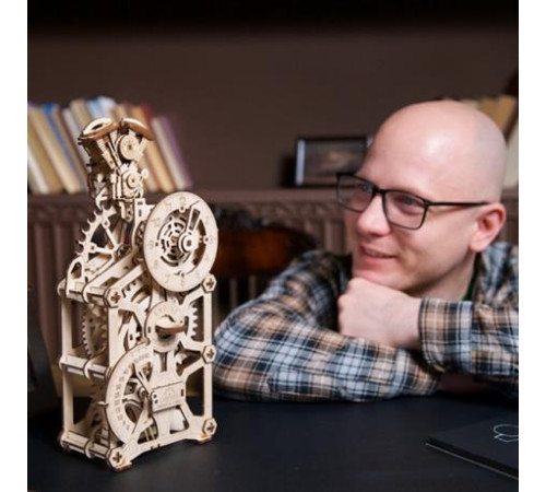 Дерев'яний механічний 3D конструктор Ugears Годинник двигун (70217) Дерев'яний механічний 3D конструктор Ugears Годинник двигун (70217)