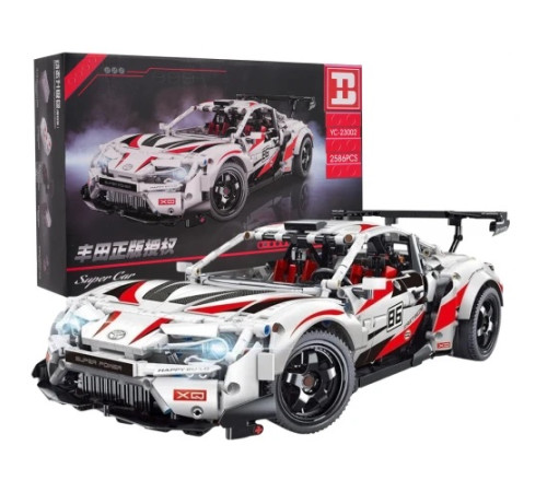 Дитячий конструктор Машинка Super Car GT86 2586 ел. Біла Дитячий конструктор Машинка Super Car GT86 2586 ел. Біла