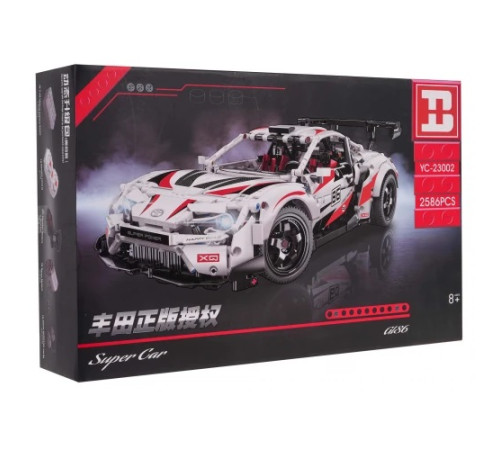 Дитячий конструктор Машинка Super Car GT86 2586 ел. Біла Дитячий конструктор Машинка Super Car GT86 2586 ел. Біла