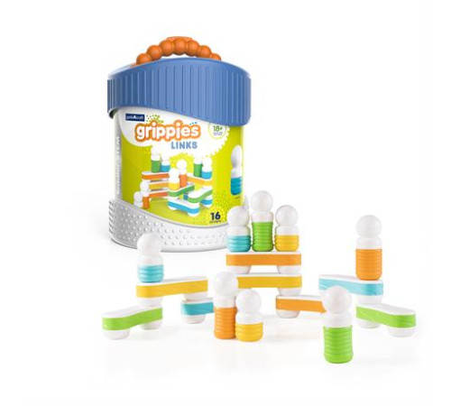 Магнітний конструктор Guidecraft Grippies Links, 16 ел. (G8317) Магнітний конструктор Guidecraft Grippies Links, 16 ел. (G8317)