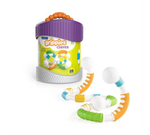Магнітний конструктор Guidecraft Grippies Curves, 20 ел. (G8319) Магнітний конструктор Guidecraft Grippies Curves, 20 ел. (G8319)
