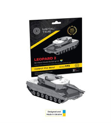 Колекційна модель-конструктор Metal Time Leopard 2 Tank Танк Леопард 2 (MT079)