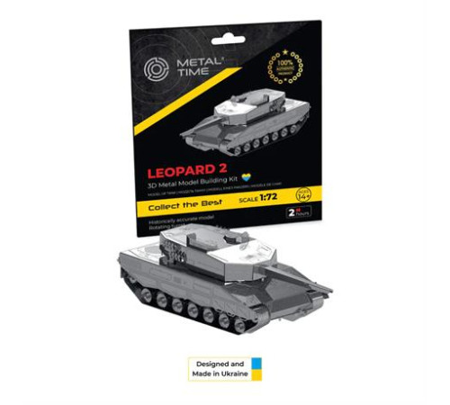 Колекційна модель-конструктор Metal Time Leopard 2 Tank Танк Леопард 2 (MT079) Колекційна модель-конструктор Metal Time Leopard 2 Tank Танк Леопард 2 (MT079)