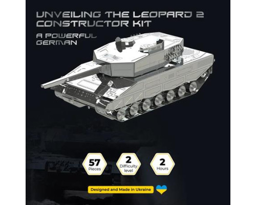 Колекційна модель-конструктор Metal Time Leopard 2 Tank Танк Леопард 2 (MT079)