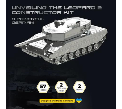 Колекційна модель-конструктор Metal Time Leopard 2 Tank Танк Леопард 2 (MT079) Колекційна модель-конструктор Metal Time Leopard 2 Tank Танк Леопард 2 (MT079)