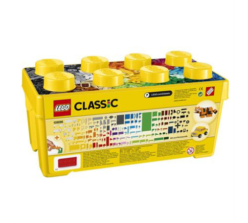Конструктор LEGO Classic Коробка кубиків для творчості середнього розміру 484 деталі (10696) Конструктор LEGO Classic Коробка кубиків для творчості середнього розміру 484 деталі (10696)