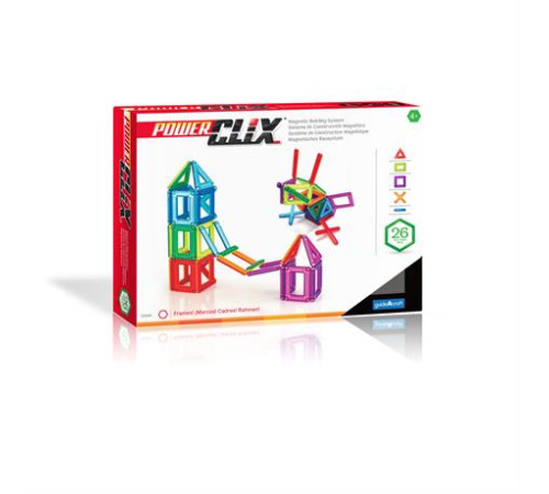 Магнітний конструктор Guidecraft PowerClix Frames, 26 ел. (G9199) Магнітний конструктор Guidecraft PowerClix Frames, 26 ел. (G9199)