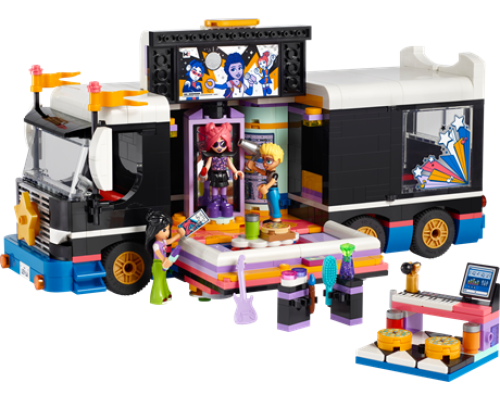 Конструктор LEGO Friends Автобус для музичного туру попзірки 845 ел. (42619)