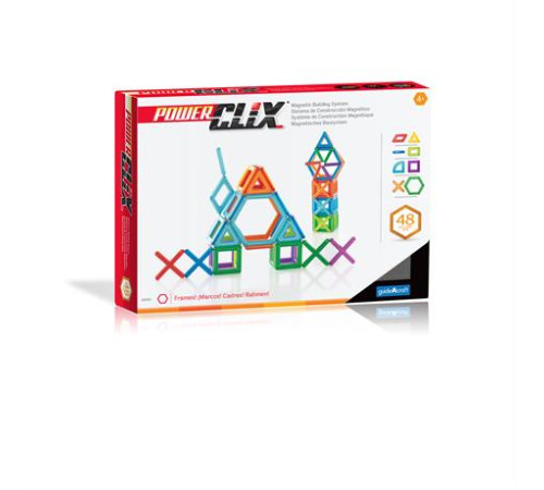Магнітний конструктор Guidecraft PowerClix Frames, 48 ел. (G9200) Магнітний конструктор Guidecraft PowerClix Frames, 48 ел. (G9200)