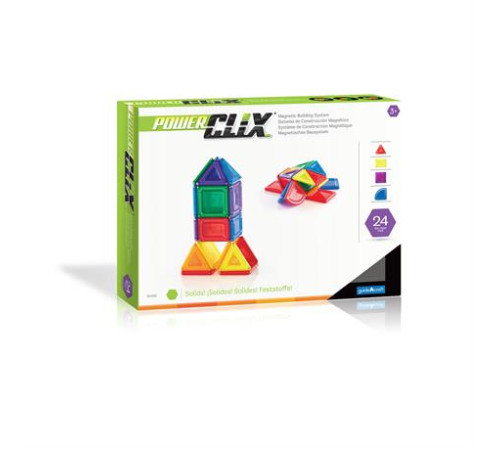 Магнітний конструктор Guidecraft PowerClix Solids, 24 ел. (G9420) Магнітний конструктор Guidecraft PowerClix Solids, 24 ел. (G9420)